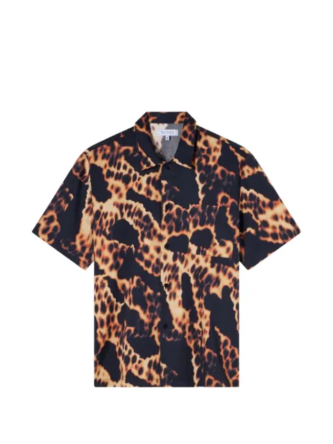Edwin Yakedo patterned chest-pocket shirt Black I034977