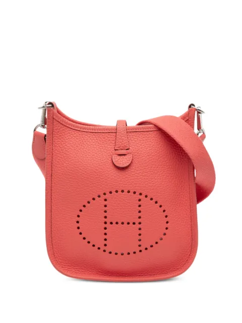Hermès Pre-Owned 2024 Clemence Amazone Evelyne TPM 16 crossbody bag Pink R8XJNZJRO5AZU0XX