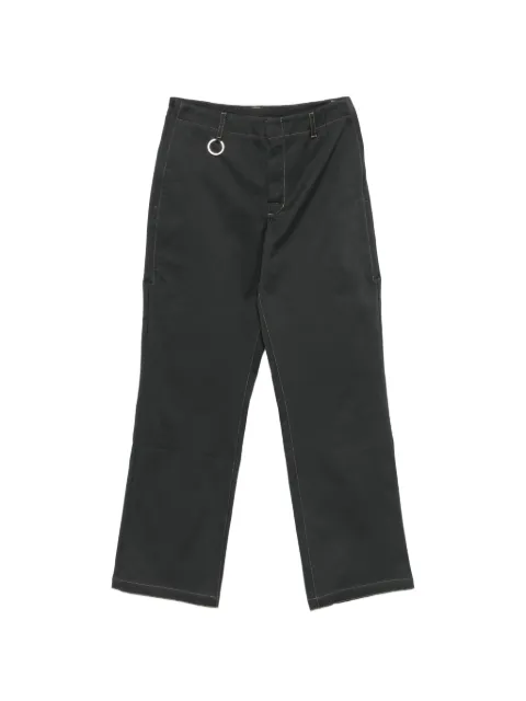 Études Studio ring-detail chino trousers Grey E26MPTRO46495