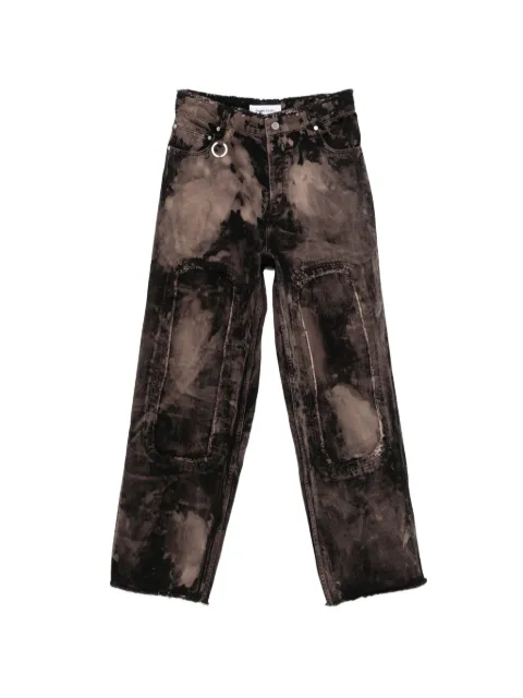 Études Studio logo-patch bleach jeans Brown E26MPTRO58160