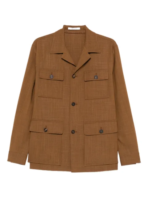 Tagliatore front-pocket shirt jacket Brown GTEMPEST150185
