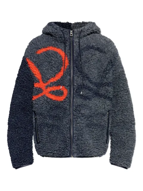 LOEWE zip-up hooded jacket Grey H526Y02X52