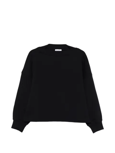 Alaïa boat-neck sweatshirt Black AA9E0331J094C