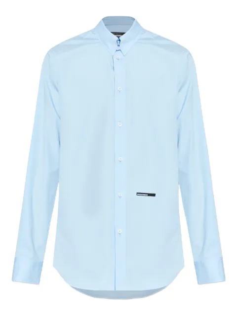 DSQUARED2 logo-plaque shirt Blue S74DM0953S36275