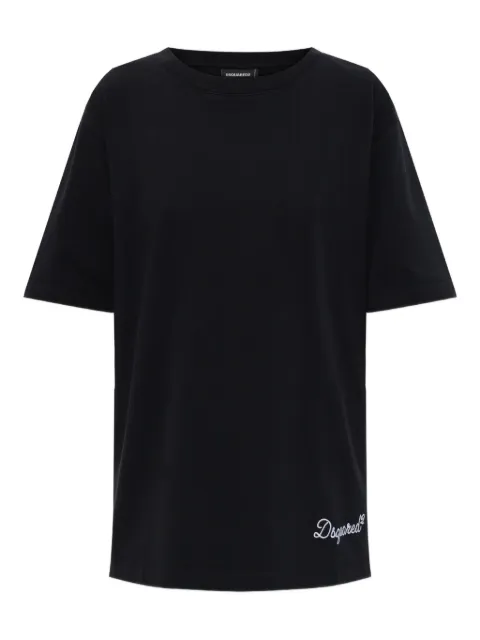 DSQUARED2 embroidery short-sleeve T-shirt Black S75GD0513D20106