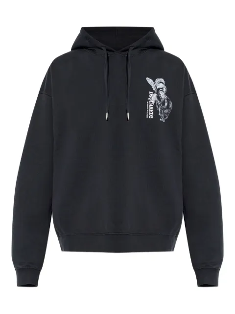 DSQUARED2 graphic hooded sweatshirt Black S74GU0947D25028