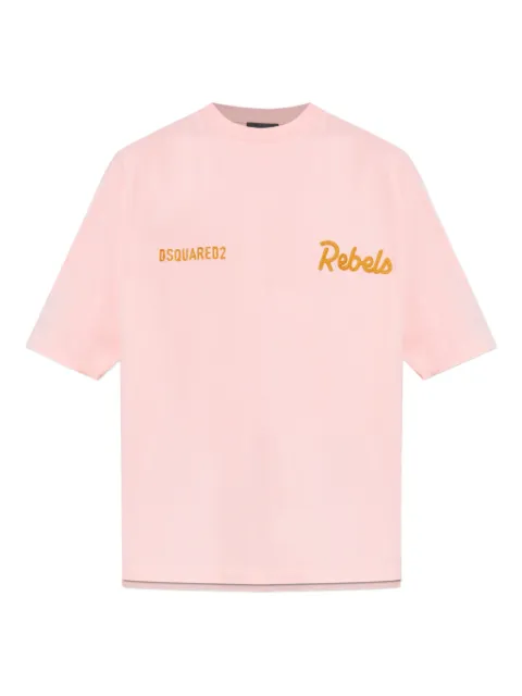 DSQUARED2 Dsquared2 Rebels loose fit T-shirt Pink S74GD1542D20108