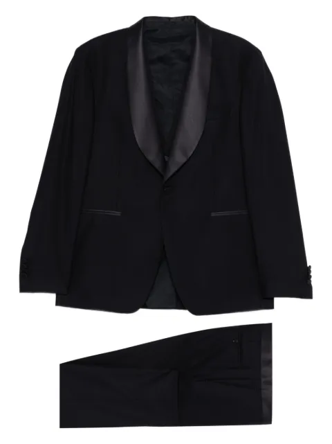 Tagliatore shawl collar suit Black EFNJ18A01060097