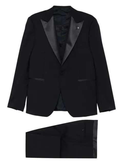 Tagliatore peak-lapel suit (set of three) Black EFBR15A01060098
