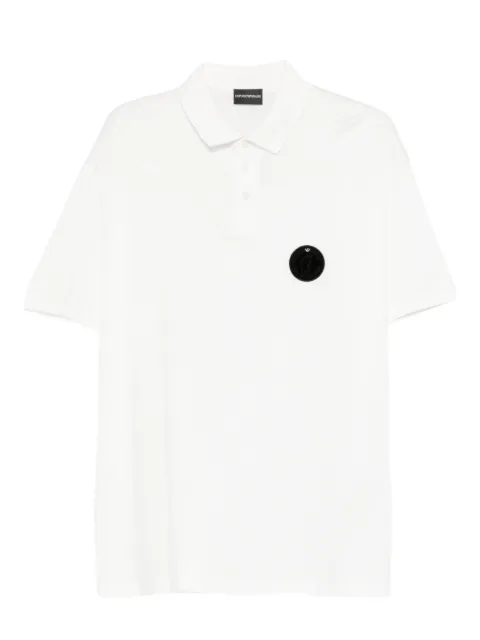 Emporio Armani appliqué polo shirt White EM005341AF10017