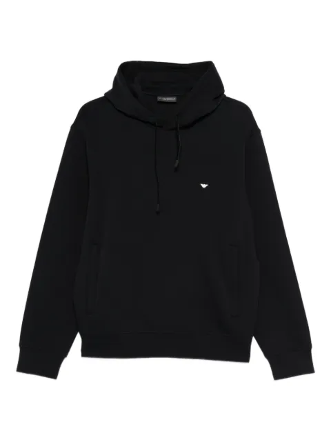 Emporio Armani logo-embroidered hoodie Blue EM004531AF10013