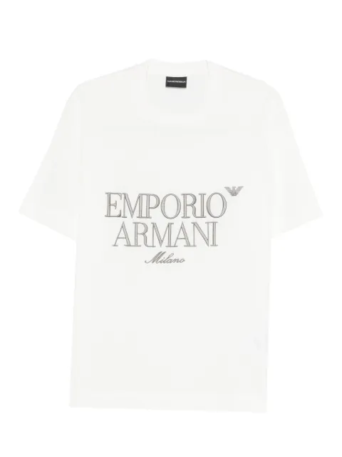 Emporio Armani logo-embroidered T-shirt White EM005359AF13715