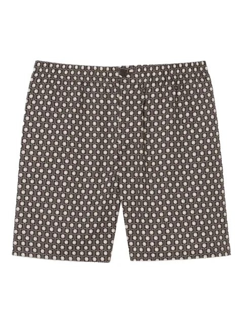 Lacoste patterned shorts Brown GH0748