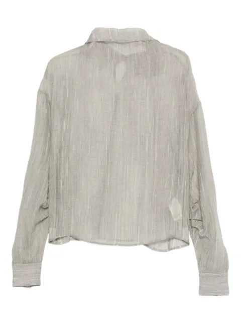 The Garment Delfi ruffled blouse Grey 22042