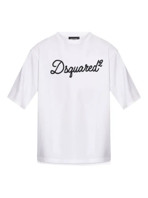 DSQUARED2 Dsquared2 embroidered loose fit T-shirt White S74GD1524D20106
