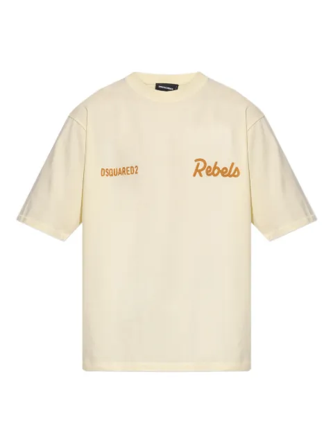 DSQUARED2 Dsquared2 Rebels loose fit T-shirt Neutrals S74GD1542D20108
