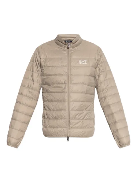 Ea7 Emporio Armani quilted logo jacket Neutrals 8NPB23PNGPZ