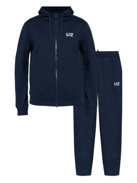 Ea7 Emporio Armani hooded zip-up tracksuit Blue 8NPV62PJVRZ