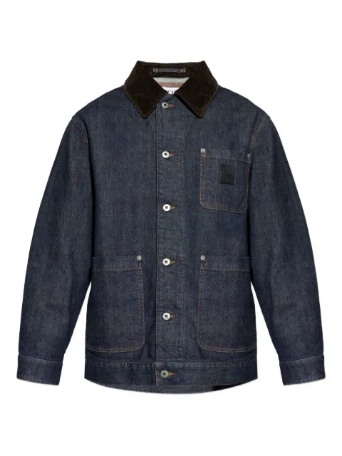 LOEWE corduroy-collar pocket jacket Blue H526Y50W44