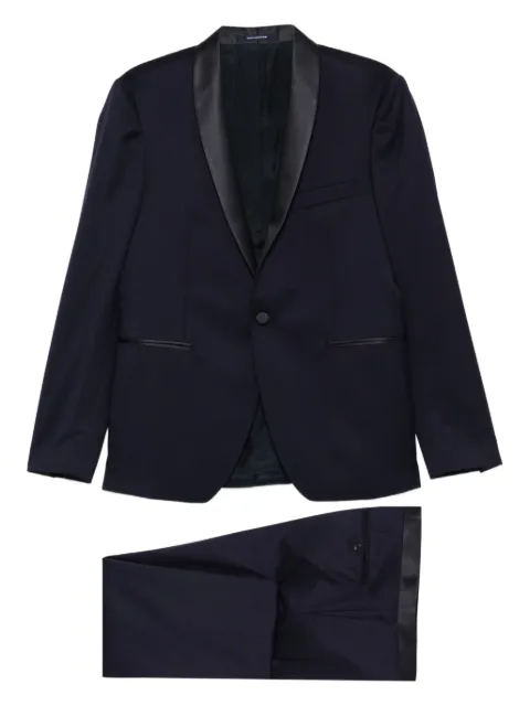 Tagliatore shawl collar single-breasted suit Black SFBR18A01070129