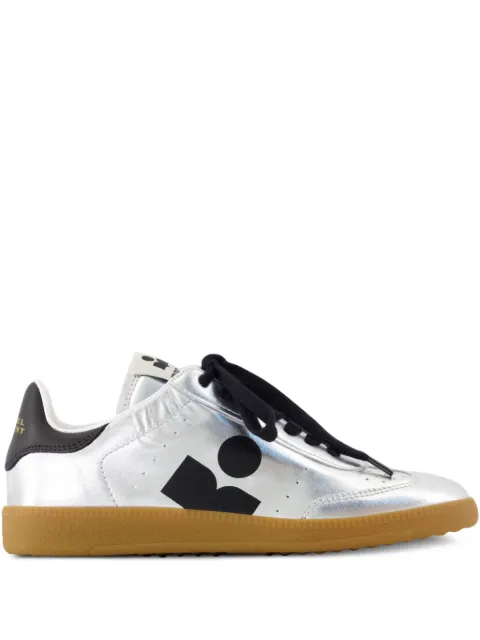ISABEL MARANT Kaycee leather sneakers Silver BK0055FAC1E07S