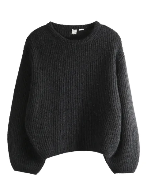 TOTEME mohair-blend rib-knit black Black 261WRT0652YA0161001