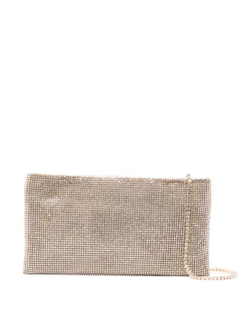 Benedetta Bruzziches Your Best Friend La Petite embellished chain clutch bag Gold 015060