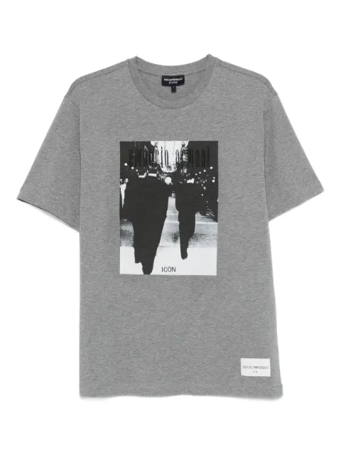 Emporio Armani graphic-print T-shirt Grey EM004751AF23082