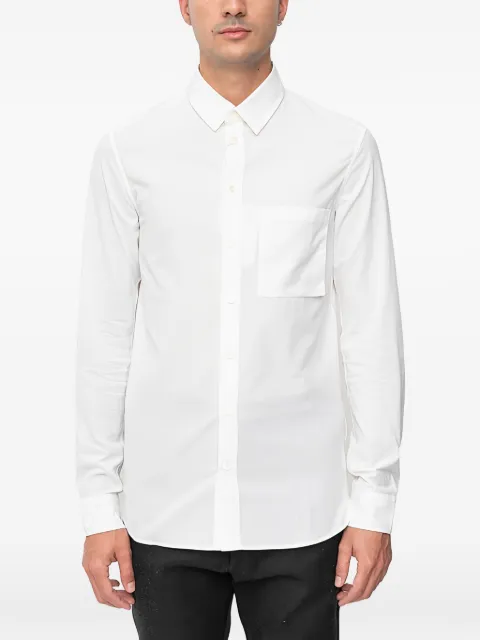 Deepti cotton shirt White OFFTHECUFFCROSSSHOULDERSEAMSHIRTWITH3DPOCKET10