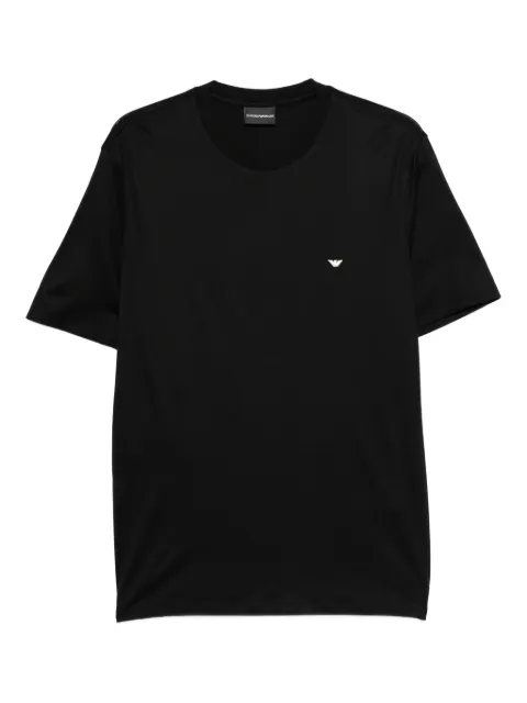 Emporio Armani logo-embroidered T-shirt Black EM004592AF13747