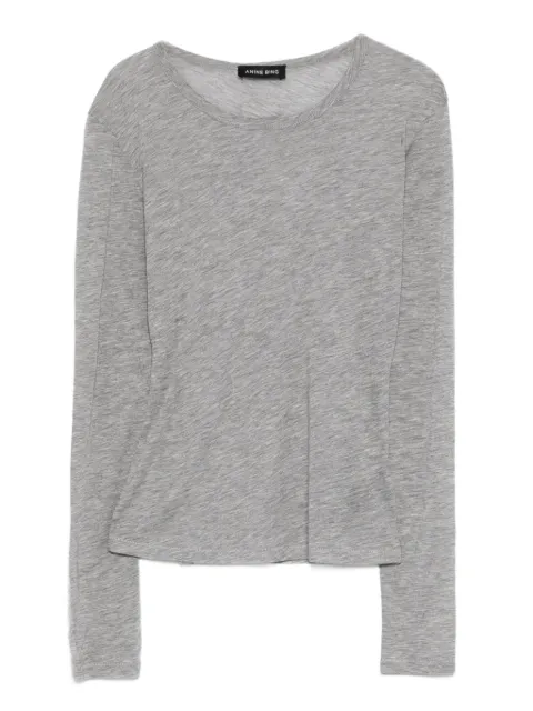 ANINE BING Sylvie long-sleeve T-shirt Grey A0811501