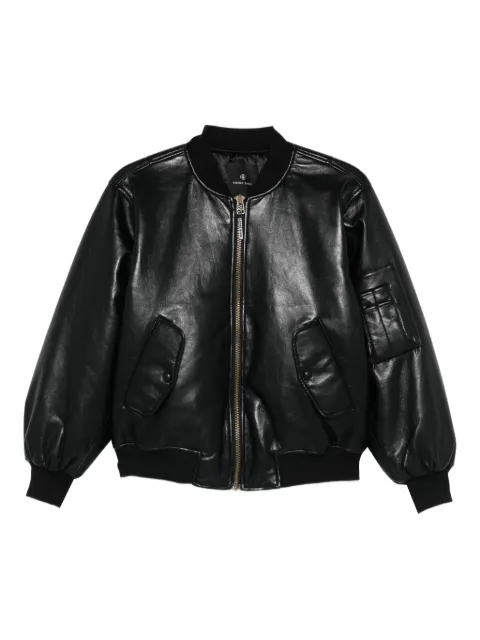 ANINE BING Leon zip pocket jacket Black A0110909