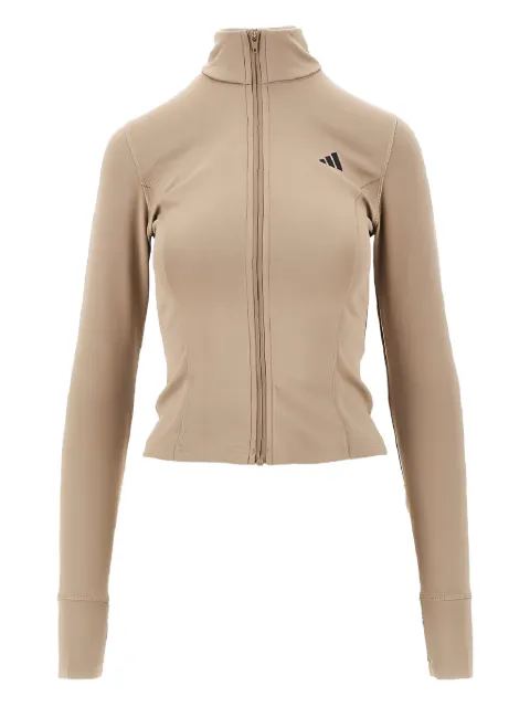 adidas logo-detail jacket Neutrals JW2815