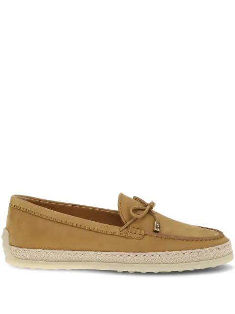 Tod's bow-detail braided loafers Neutrals XXW92K0JV70UFQ