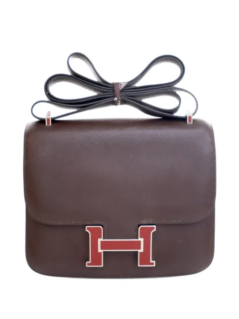 Hermès Pre-Owned 2013 Mini Swift Verso Constance 18 crossbody bag Red PFRFN6K9D8V4VL9J