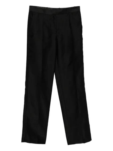 Helmut Lang slubby organza trousers Black P05HW203