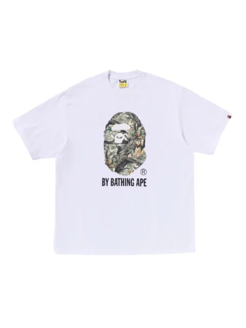 A BATHING APE® camouflage T-shirt White 001TEL801304M