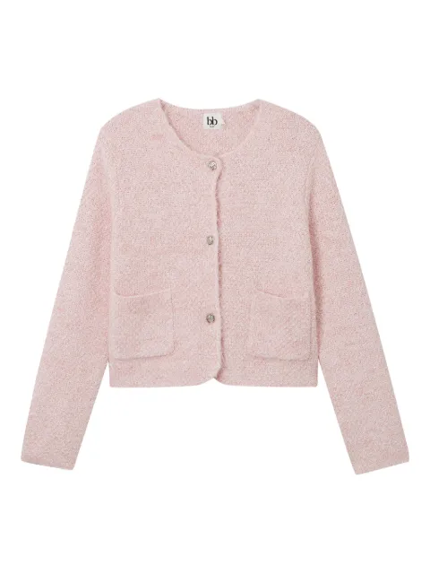 b+ab pockets buttoned cardigan Pink 5W357AS