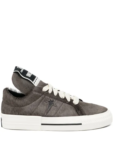 Rick Owens DRKSHDW faux fur trainers Brown DC02EX7967809