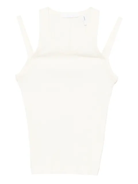 Helmut Lang ribbed tank top Neutrals P09HW504