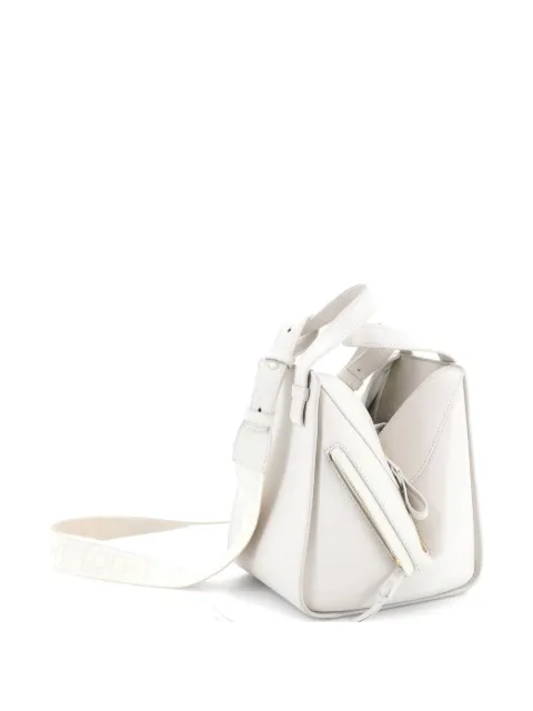 Loewe Pre-Owned Monochrome Hammock Bag Leather Compact crossbody bag White KZZLO3FTK66YDMZF