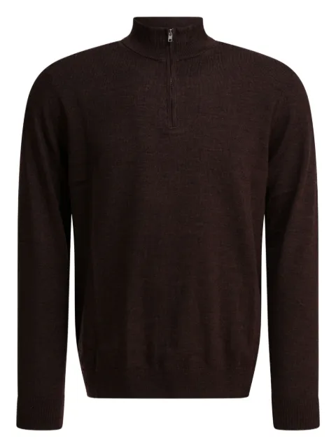 NN07 zip-neck sweater Brown 2560000149826