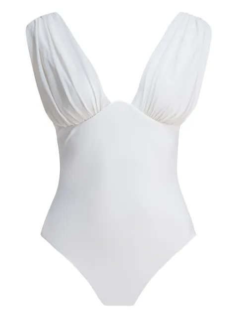 ZIMMERMANN draped swimsuit White 5099WRS261