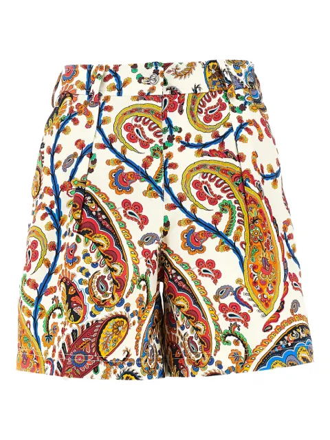 ETRO paisley print shorts White WREB001299SAEH1X0801