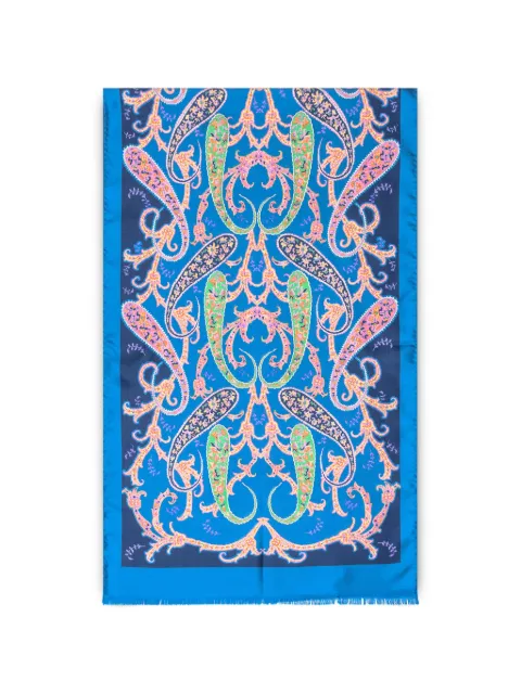 ETRO paisley-print scarf Blue WATA0005AKE07