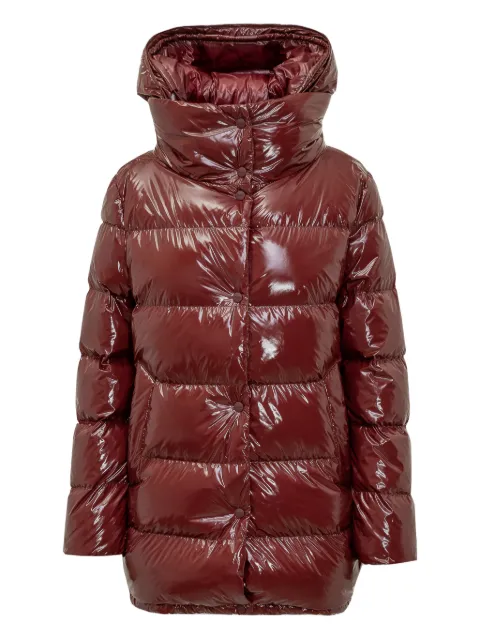 Herno long-sleeve hooded coat Red PI002101D12220Z