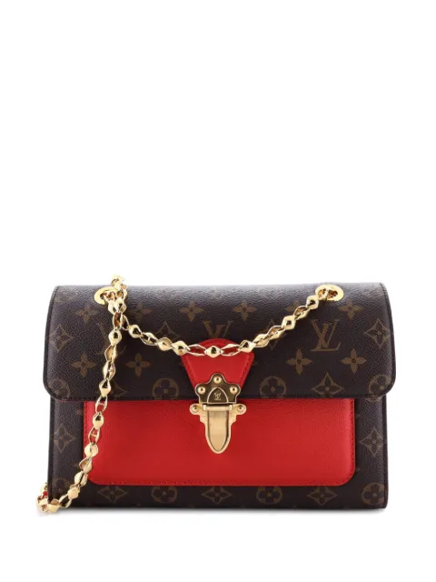 Louis Vuitton Pre-Owned Victoire Handbag Monogram Canvas and Leather shoulder bag Brown OGL2MG8IW5ODCSLZ