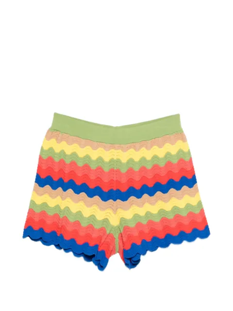 Simon Miller wave scalloped shorts Green W52746093