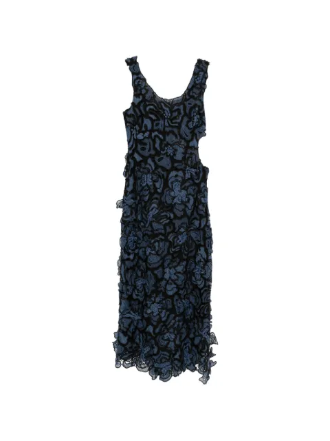 SIMKHAI midi floral lace dress Blue 2261160H