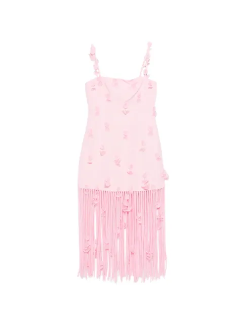 SIMKHAI floral fringed midi dress Pink 2261110LB